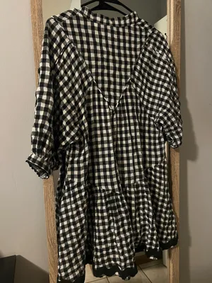 Petal & Pup Black and White Gingham Mini Dress thumbnail 8