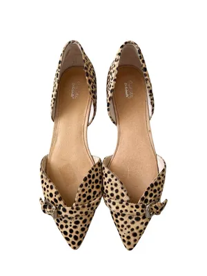 DR SCHOLLS Animal Print Calf Hair Flats Size 8 thumbnail 6