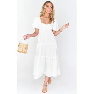 Show Me Your Mumu Odette Midi Dress in White Small Womens Long Cotton thumbnail 11