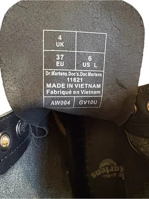 Dr. Martens Leather 1460 8 Eye Boots Black Size 6 thumbnail 8