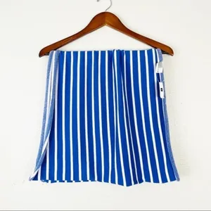 GAP NEW Blue‎ Cotton Stripe Scarf OS thumbnail 4