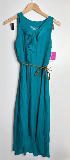 I.N San Francisco Dress Junior Size 16 Green High Low Sleeveless NWT‎ thumbnail 1