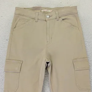 Levis 721 High Rise Skinny‎ Cargo Pants Womens 28x30 Tan Khaki New NWT thumbnail 3