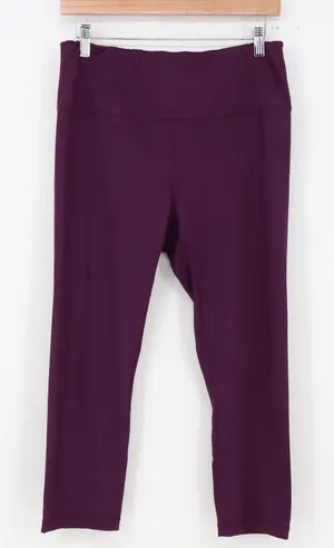 Velocity Leggings Womens XL Capri Purple Stretch High Rise Athletic Excellent thumbnail 1