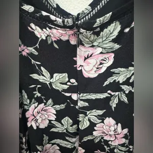 Lulu's Black Floral Midi Dress thumbnail 8