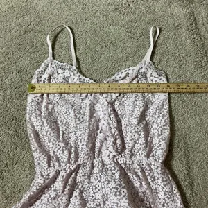 Victoria's Secret Floral Babydoll Lace Teddy Romper Romantic Pink‎ XS thumbnail 4