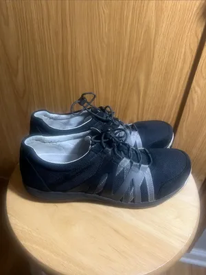 Dansko Women's Black and Gray Lace-Up Sneakers thumbnail 4