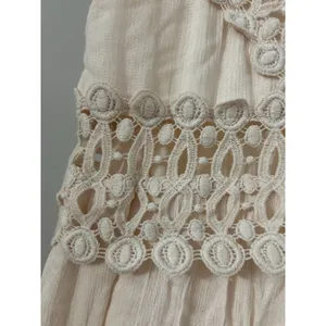 Pink Crochet Slip Dress Women’s Large Asymmetrical Flowy Boho Concert Festival thumbnail 5