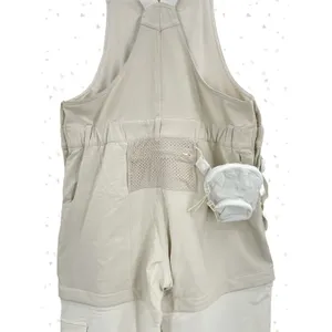 Outdoor Voices Cream RecTrek Hiking Overalls Zip Off Gorpcore Jumpsuit Size S thumbnail 5