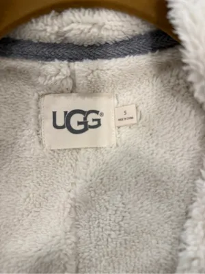 Ugg Faux Shearling Shawl Cardigan Size Small thumbnail 5