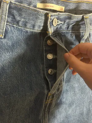 Levi's Classic Denim Icon Skirt Size 33 thumbnail 3