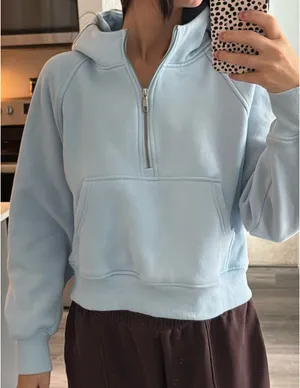 Amazon Baby Blue Cropped Sweatshirt thumbnail 1