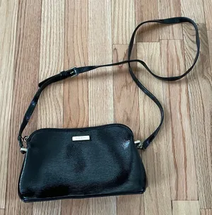 Kate Spade Black Leather Crossbody bag purse thumbnail 1