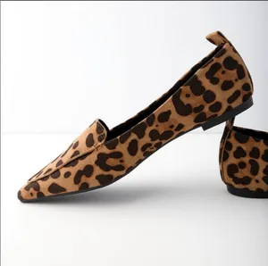 Lulus Emmy Leopard Animal Print Pointed Toe Flats New In Box Brown thumbnail 3