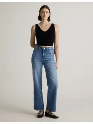Quince Bella Relaxed Straight Leg Jeans Atlantic Blue Size 30/30 thumbnail 2