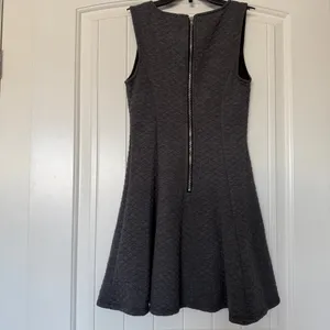 ✨ Minimalist Charcoal Quilted Skater Dress thumbnail 3