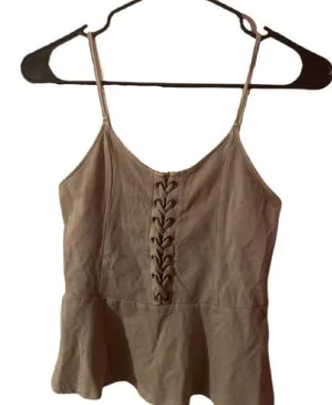 American Eagle green tie up top thumbnail 1