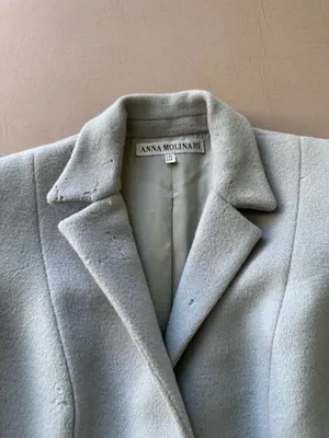 Vintage Anna Molinari Single Breasted Cashmere Wool Coat thumbnail 5