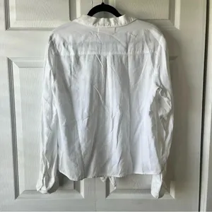 Tencel Anthropologie Cloth & Stone Button down Blouse Shirt Size Med thumbnail 6