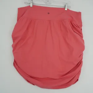 Athleta Transcend Skort 3X Coral Pink Ruched‎ Active Athletic Skirt thumbnail 4