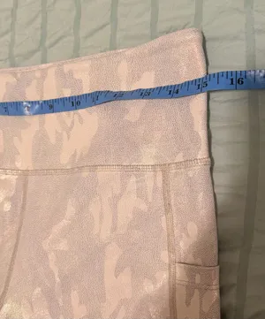Zyia Active Iridescent Silver Metallic Camo Cropped Leggings - Size 12 NWOT thumbnail 7