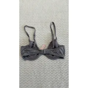Victorias Secret Unlined Demi Lace Bra Gray Floral Underwire 34C 4331 thumbnail 3