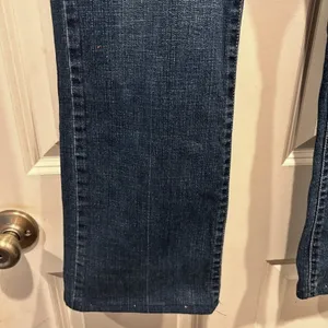 Levis 545 Low Boot Cut Jeans Womens 12 Medium Dark Wash Blue Stretch Denim Y2K‎ thumbnail 5
