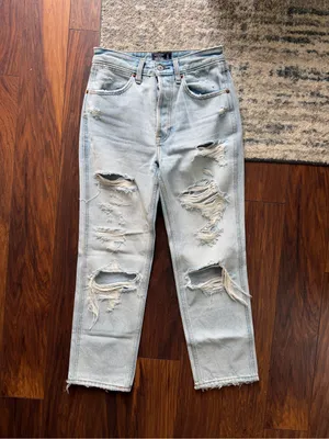 Abercrombie & Fitch Annie High rise ankle straight thumbnail 3