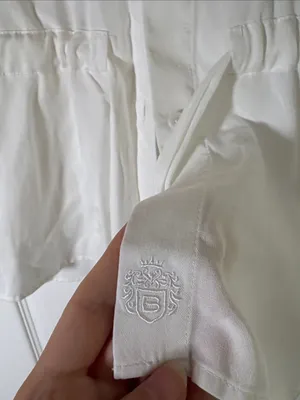 Aritzia Babaton Blue White Garner Shirt XS thumbnail 8