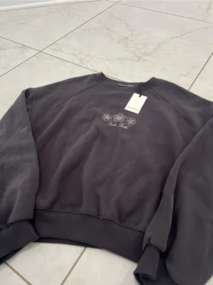 NWT Funky Buddha Anthracite Cowgirl Club Sweatshirt Size Small thumbnail 3
