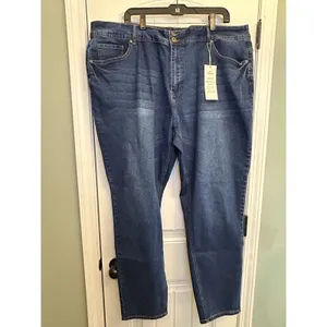 Ashley Stewart Fearless 26 Skinny Jeans High Rise Stretch Denim NWT Plus Womens thumbnail 14