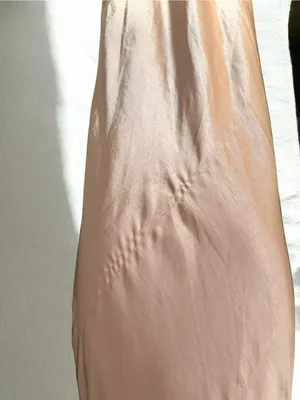 More To Come- Emma Strapless Satin Slip Dress in Blush Size XXS thumbnail 6