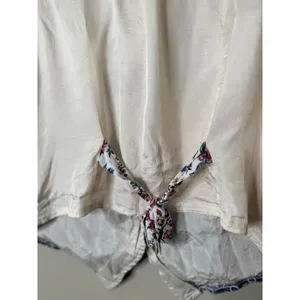 Vintage Patchwork Lace Vest M Cottagecore Boho Phoebe Grunge‎ Artsy Button USA thumbnail 6