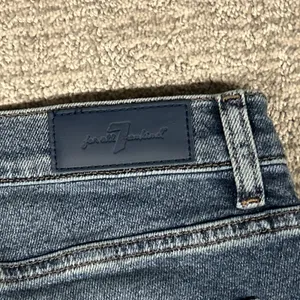 Seven 7 For All Mankind Bootcut Jeans Women 30 Med Wash Stretch Split Hem thumbnail 10