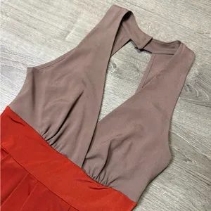 •LULU’S• ORANGE & TAN DRESS thumbnail 5