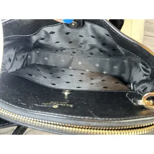 Kate Spade Rory Small Satchel Crossbody Bag Black Saffiano Leather thumbnail 8