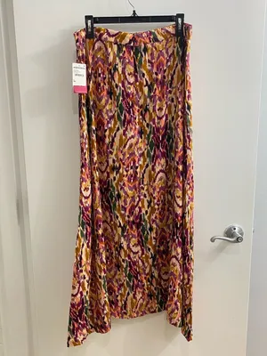 Vince Camuto Boho Ikat Print Maxi Skirt Size L thumbnail 3
