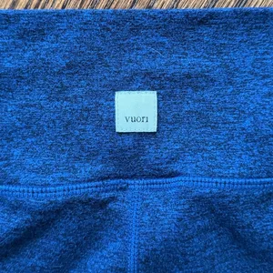Vuori Dark Navy Marled High Waist Soft Crop Ankle Leggings thumbnail 3