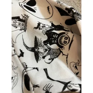 Disney Sweatshirt The Nightmare Before Christmas Cream Jack Skellington NWT Flaw thumbnail 7