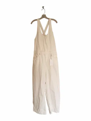NWT ZARA Bloggers Fave TRF DENIM STRAPPY JUMPSUIT Ecru XXL thumbnail 11