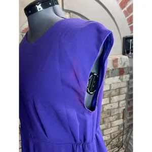 dress blazer formal purple 1970s floral thumbnail 5