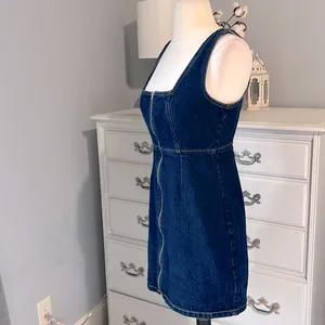 BDG Urban Outfitters Denim Jumper Dress thumbnail 8