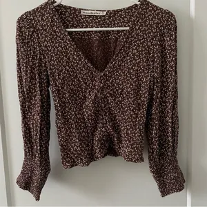 Abercrombie & Fitch Dark‎ Brown Patterned Blouse thumbnail 1