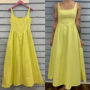 Pink Diamond America V-Waist Denim Dress thumbnail 3