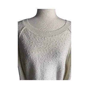 FREE PEOPLE-CREAM COLOR OVERSIZED SWEATSHIRT-WOMENS SIZE SMALL Chic and cozy textured sweatshirt, long sleeves, oversized, 91% cotton and 9% nylon, excellent condition Measurements: Bust: armpit to armpit 27 inches Length: shoulder seam to bottom 24 inches thumbnail 2