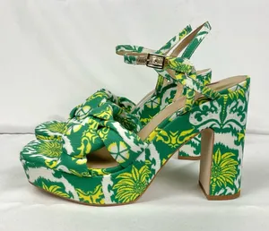 Antonio Melani Mya Royal Palm Sandals Braided Platform Sz 8.5 New Tropical Print thumbnail 1