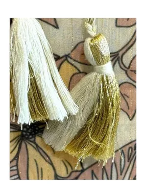 The Jetset Diaries TJD ⚘ Frangipani Maxi Dress ⚘ Gold Print ⚘ Large ⚘ Thigh Slit thumbnail 11