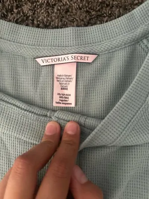 Victoria's Secret Mint Green Waffle Knit Top Size XS 0272 thumbnail 3