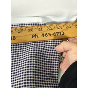 VTG PLAZA SOUTH Women's Gingham Dress Grandma Cottagecore Dress Navy/White SZ 10 thumbnail 7