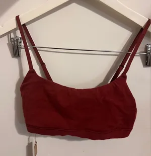 NWT Skims Sangria Bralette size XXS Cotton‎ Elastane NEW thumbnail 1